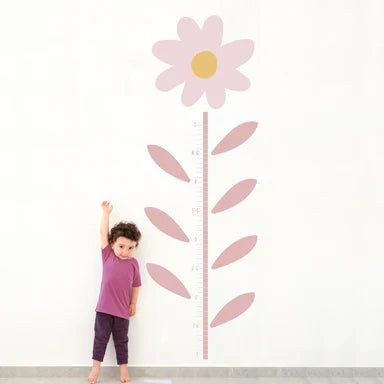 Daisy Flower Growth Chart Wall Decals R901