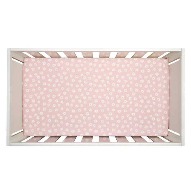 Daisy Dreams Breathable Cotton Baby Fitted Crib Sheet Q474