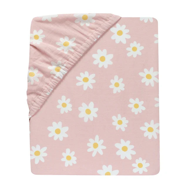 Daisy Dreams Breathable Cotton Baby Fitted Crib Sheet Q474