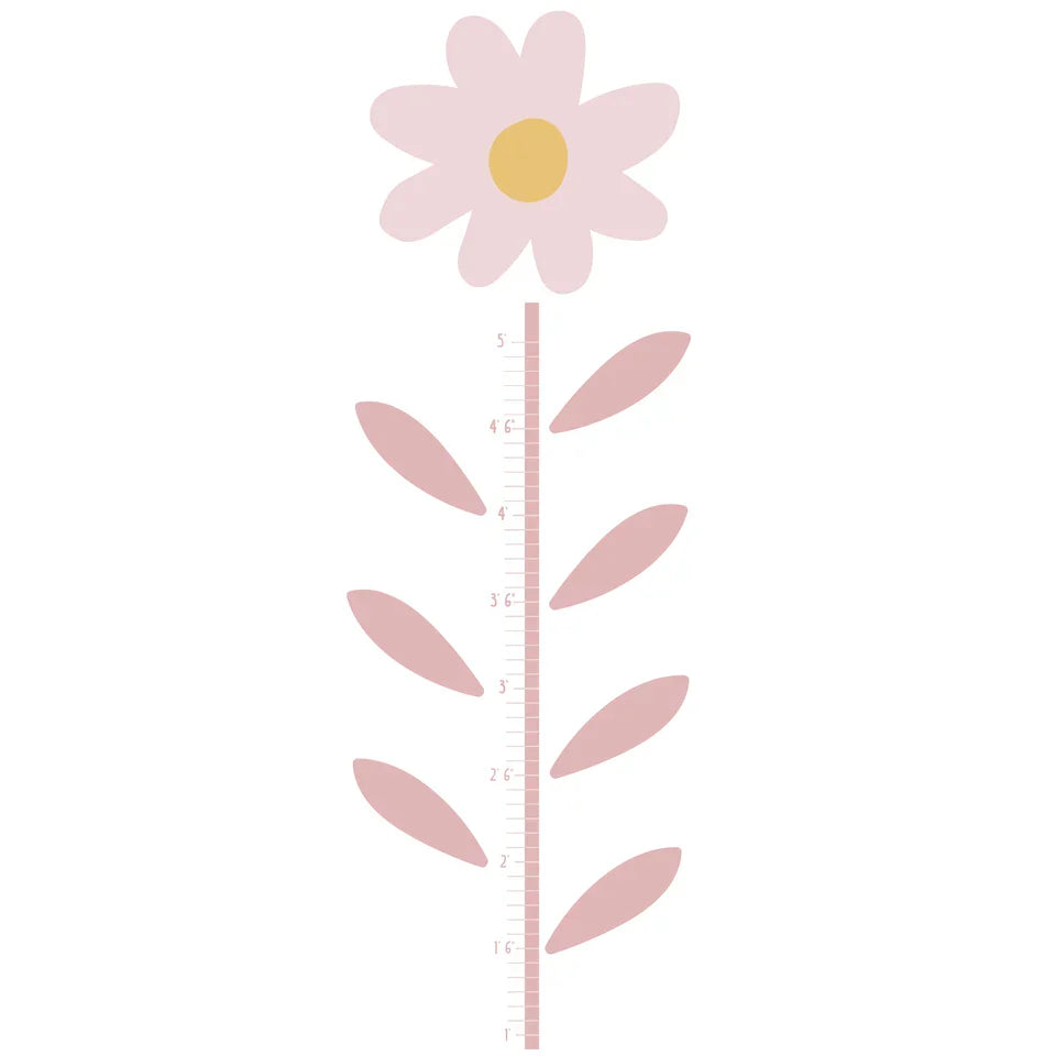 Daisy Flower Growth Chart Wall Decals R901
