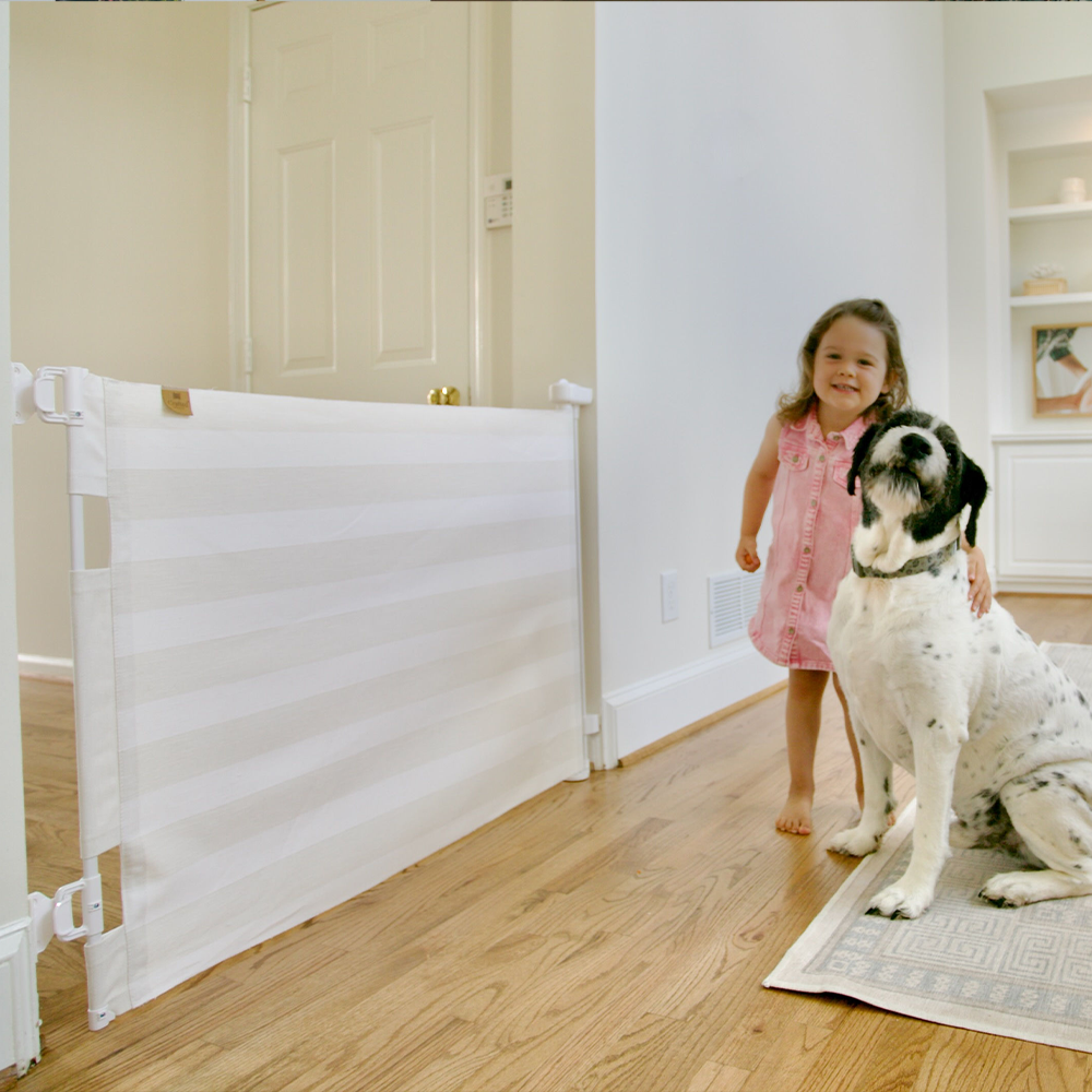 Baby & Pet Safety Gate with Crypton Fabric L135