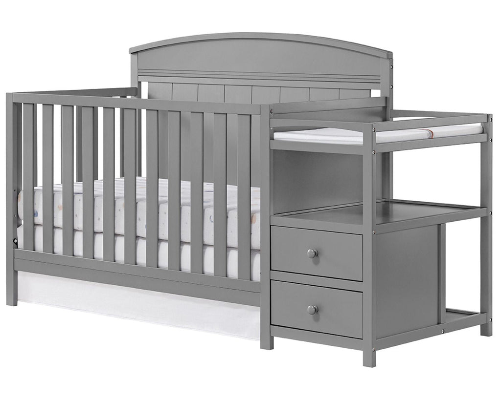 Baby Crib and Changer - Dove Gray F941408