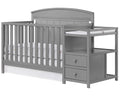 Baby Crib and Changer - Dove Gray F941408