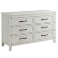 6 Drawer Dresser - Rustic White F818