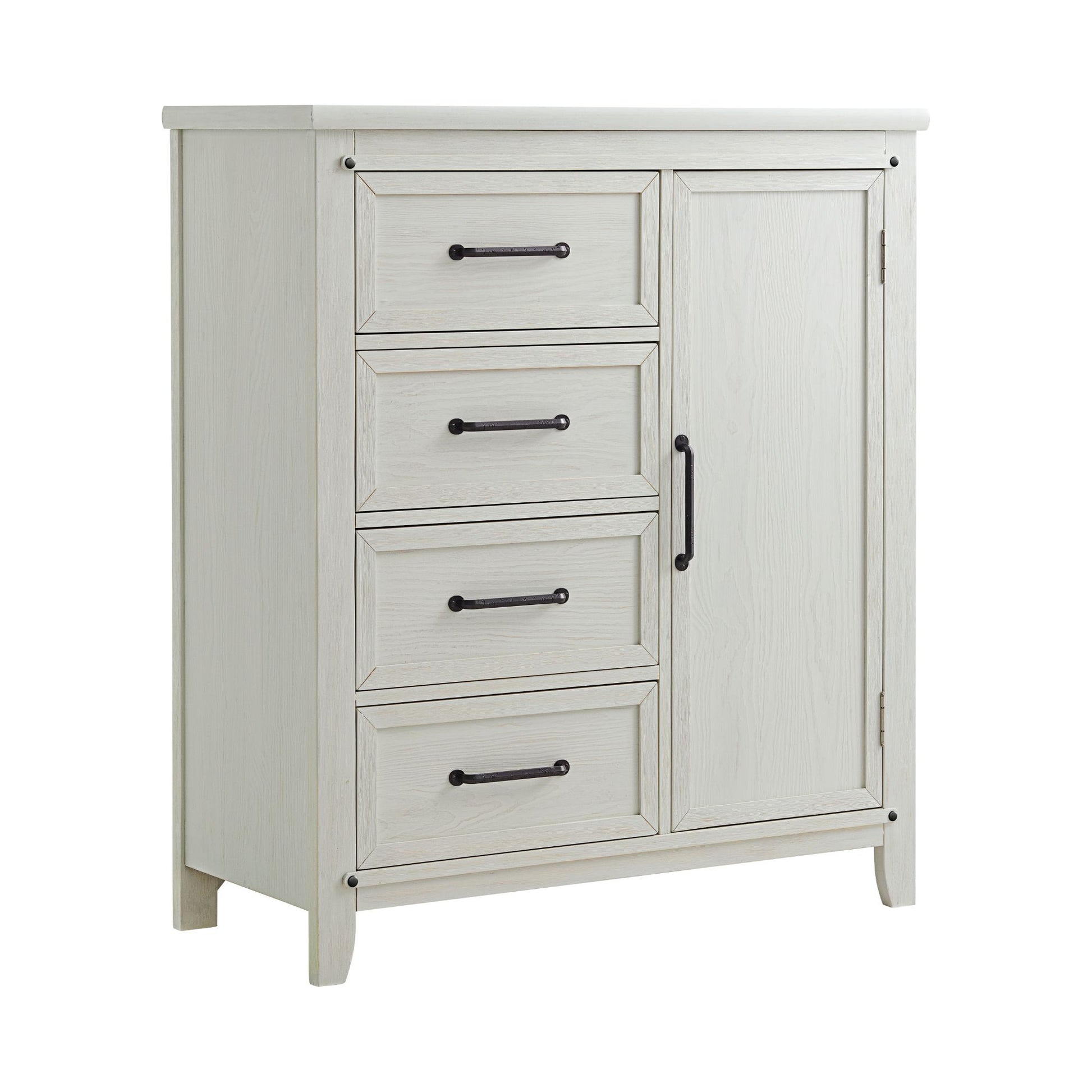 Rustic White Chifferobe D27696