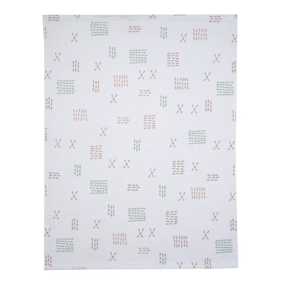 Soft White Fleece Baby Blanket G512942