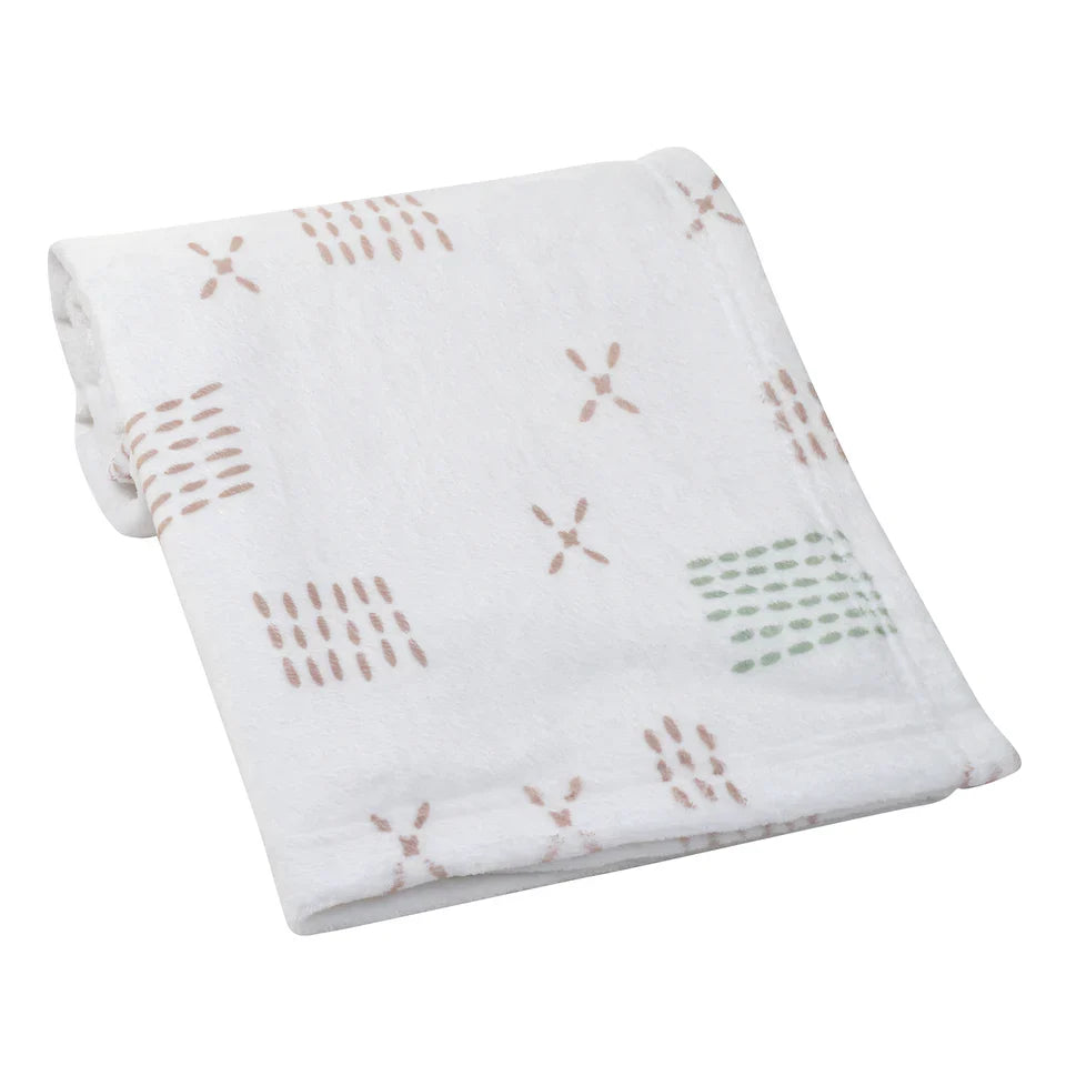 Soft White Fleece Baby Blanket G512942