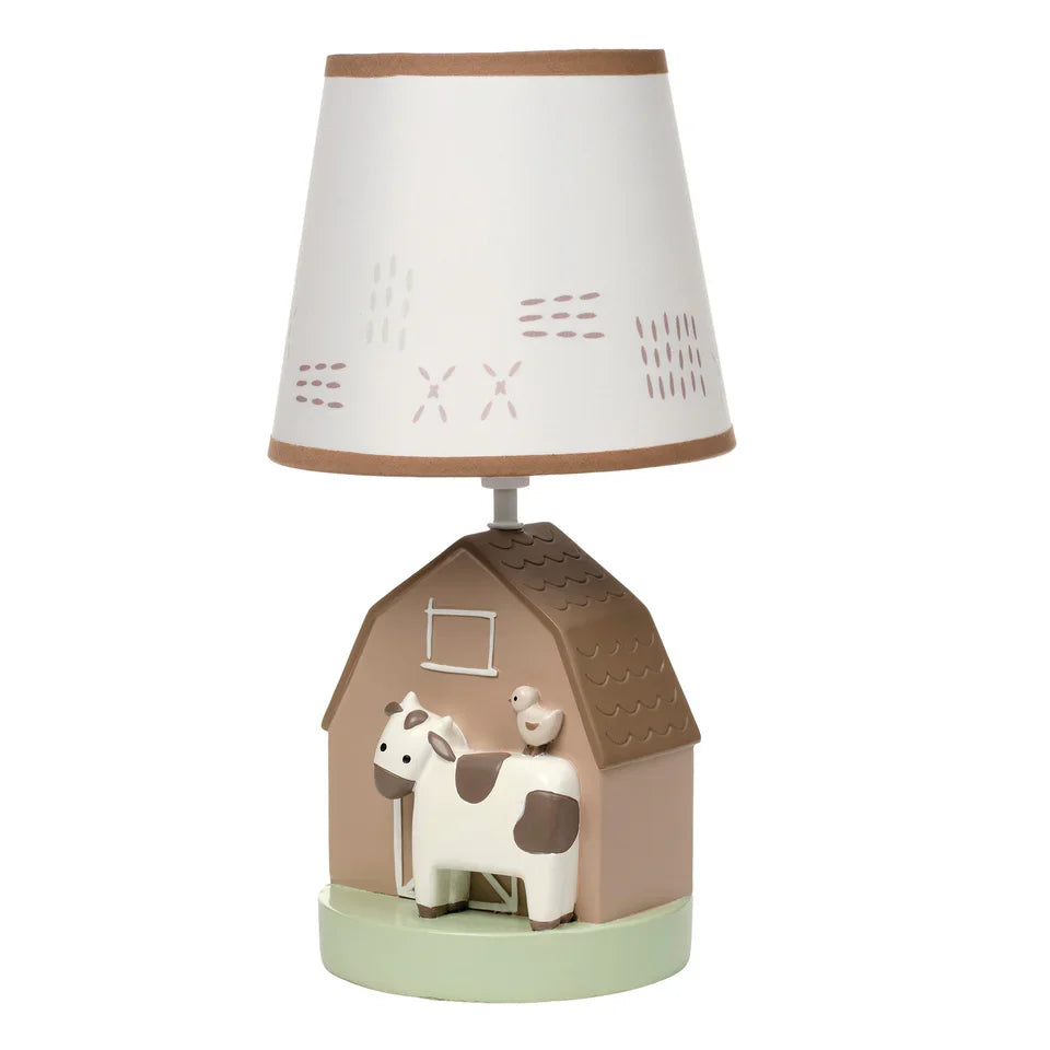 Farmyard Friends Tabletop Nursery Lamp with Shade R4139