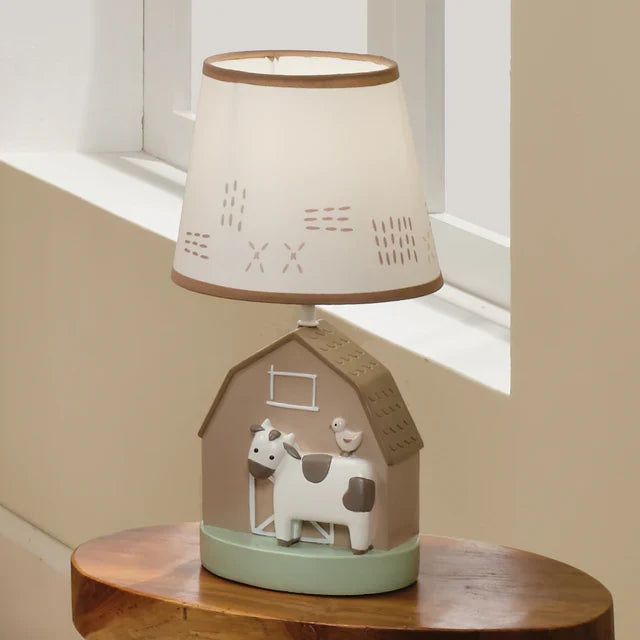 Farmyard Friends Tabletop Nursery Lamp with Shade R4139