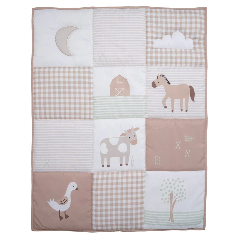 Farmyard Friends 3-Piece Infant Crib Bedding Set J388101