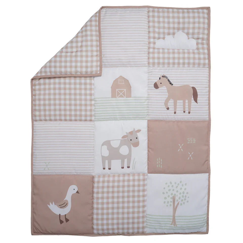 Farmyard Friends 3-Piece Infant Crib Bedding Set J388101