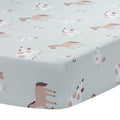 Sage Green Baby Nursery Fitted Crib Sheet Q687