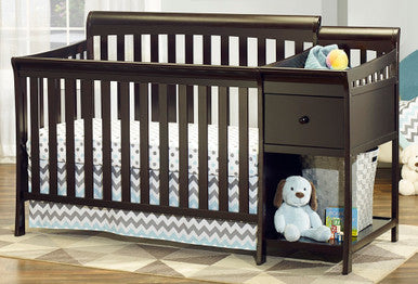 4-in-1 Crib & Changer in Espresso U9462