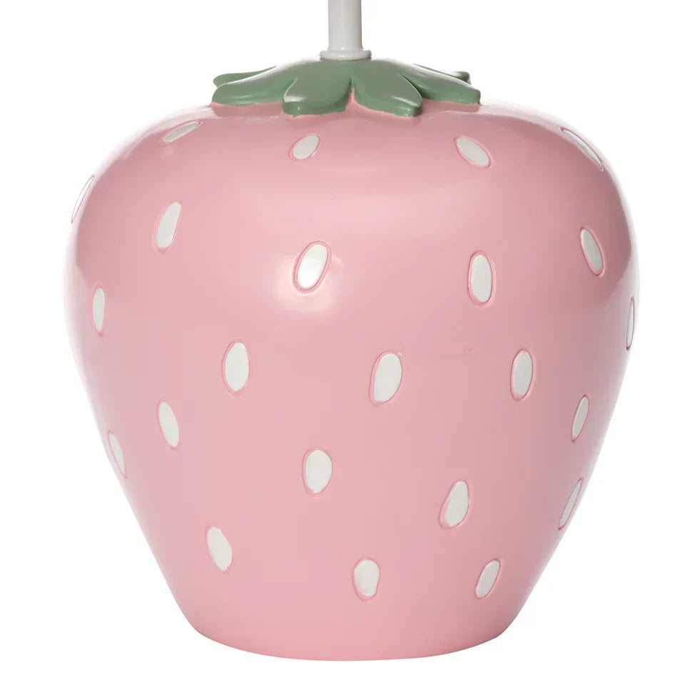Strawberry Hand-Painted Lamp with Shade J821