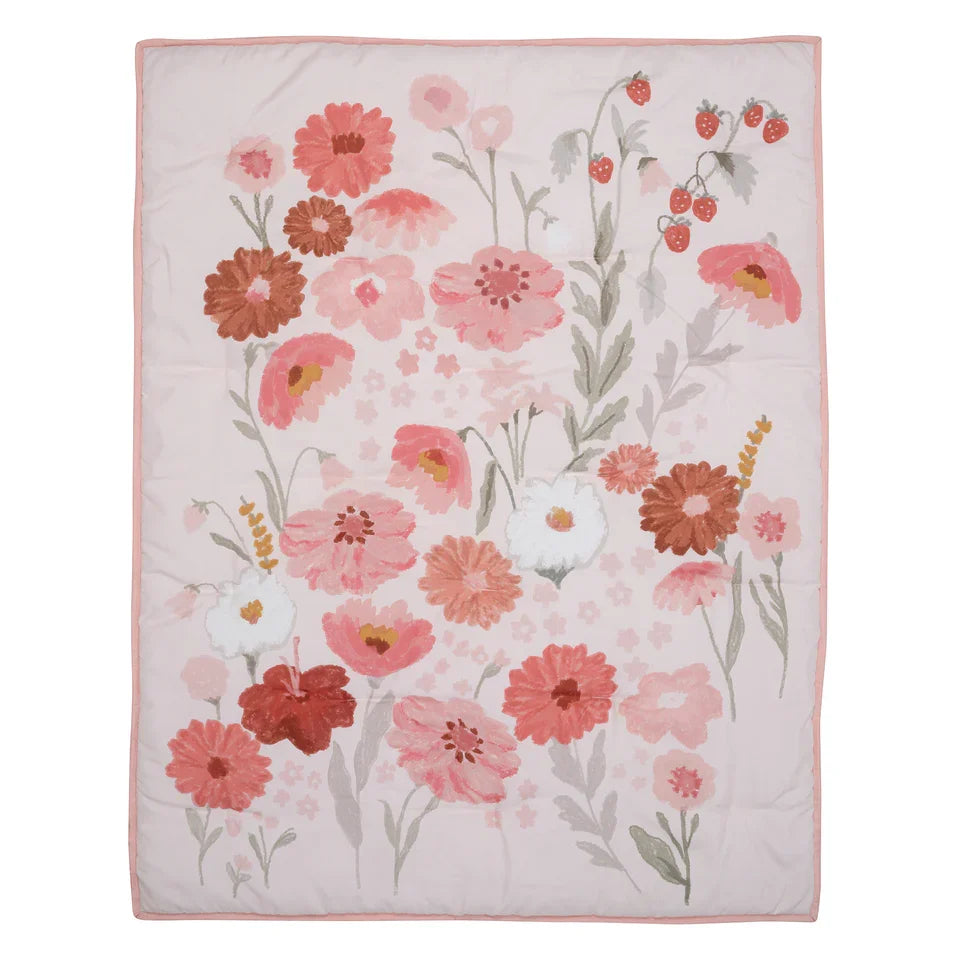 Floral Baby Nursery Crib Bedding Set, 3-Piece V983