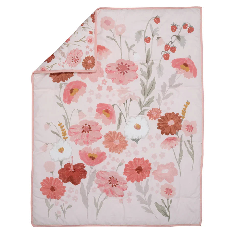 Floral Baby Nursery Crib Bedding Set, 3-Piece V983