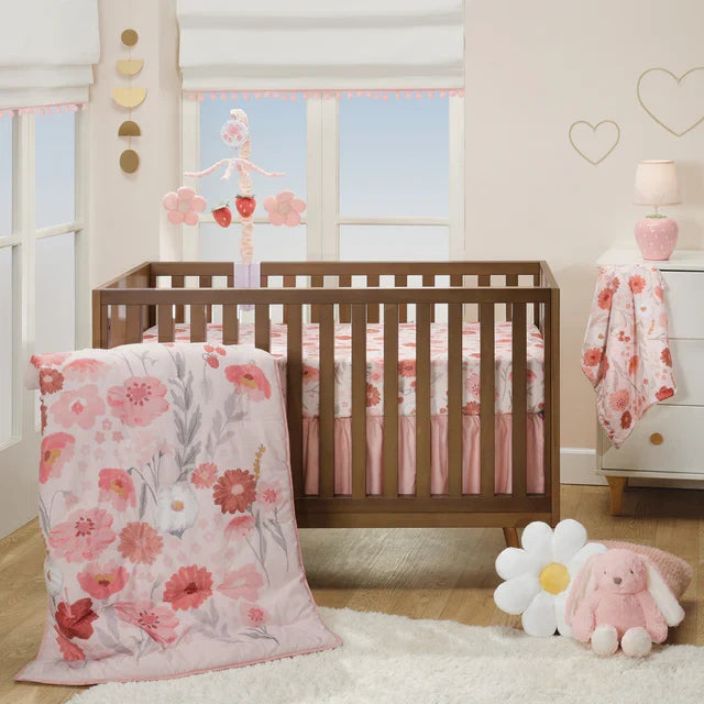 Floral Strawberry Baby Fitted Crib Sheet D35744