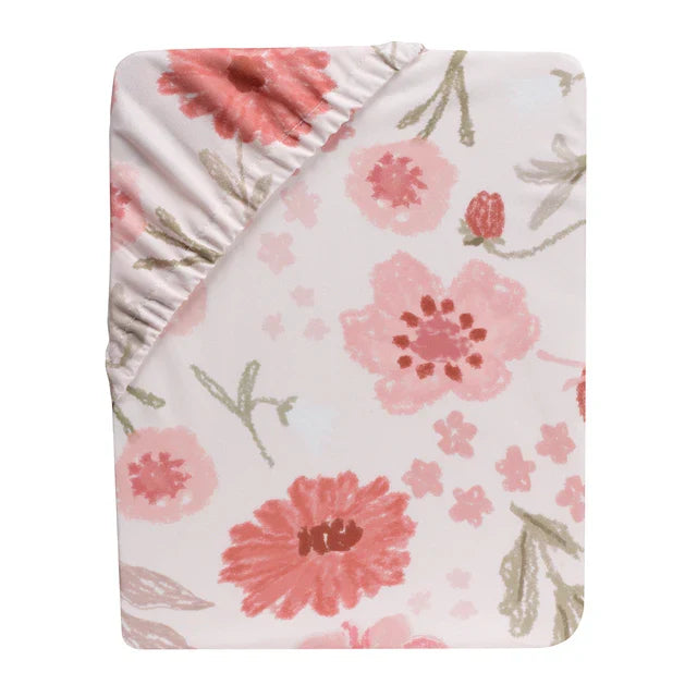 Floral Strawberry Baby Fitted Crib Sheet D35744