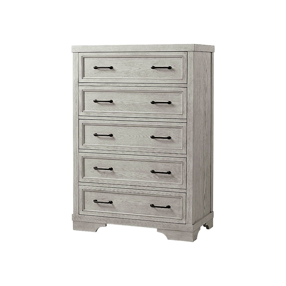 5 Drawer Chest in White Dove T272956