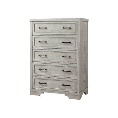 5 Drawer Chest in White Dove T272956
