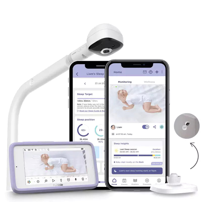 AI Baby Monitor with Adjustable Crib Mount M15325