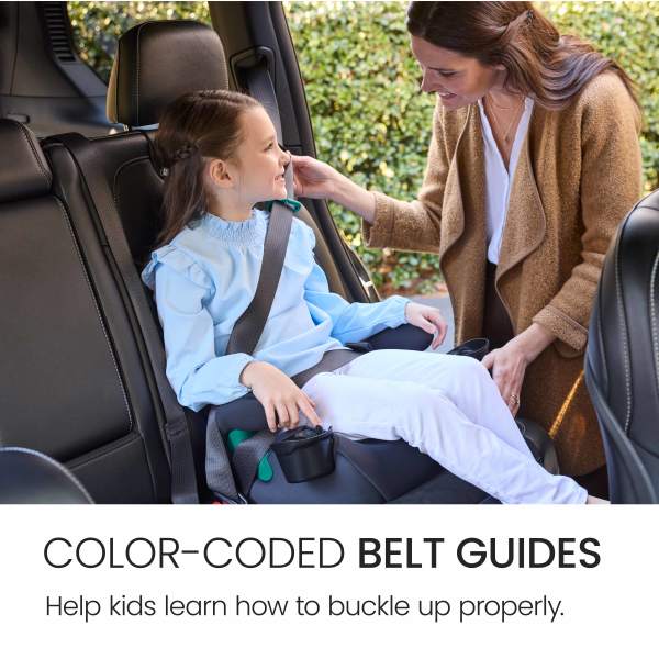 Backless Booster Car Seat – Raven Black V6449