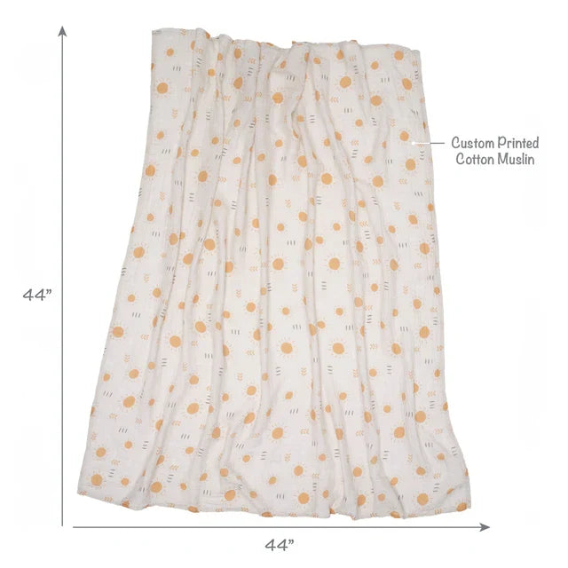 Jungle Adventure 2-Pack Cotton Muslin Newborn Baby Swaddle Blankets K254