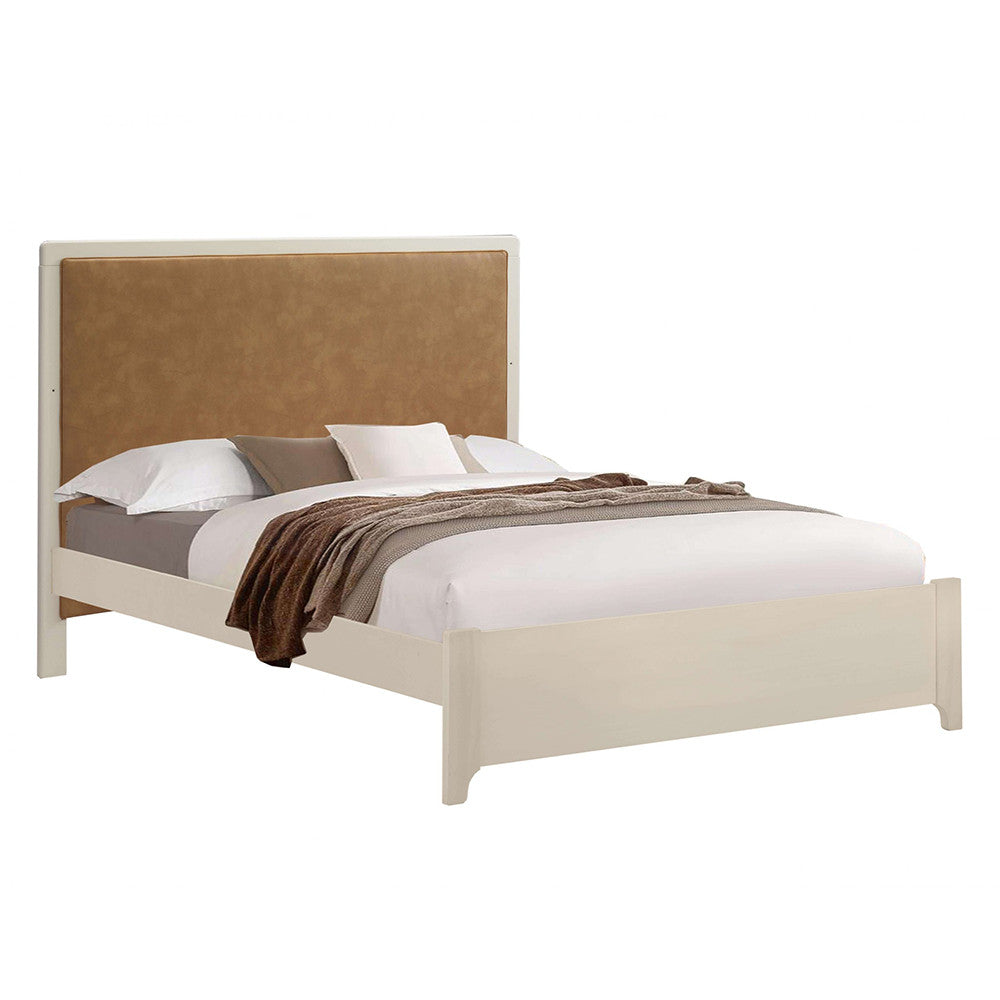 Double Bed (54") Low Profile Footboard with Caramel Panel U172