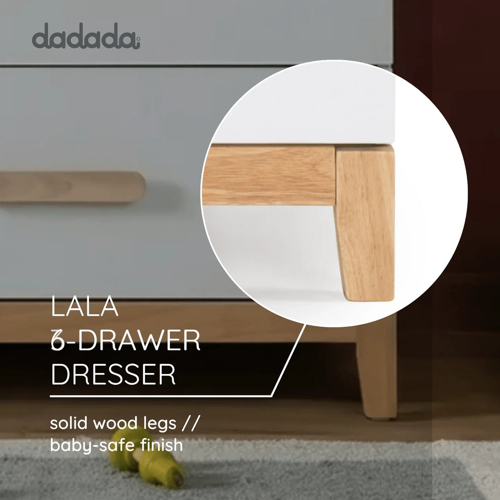 6-drawer Dresser - White/Natural U8113