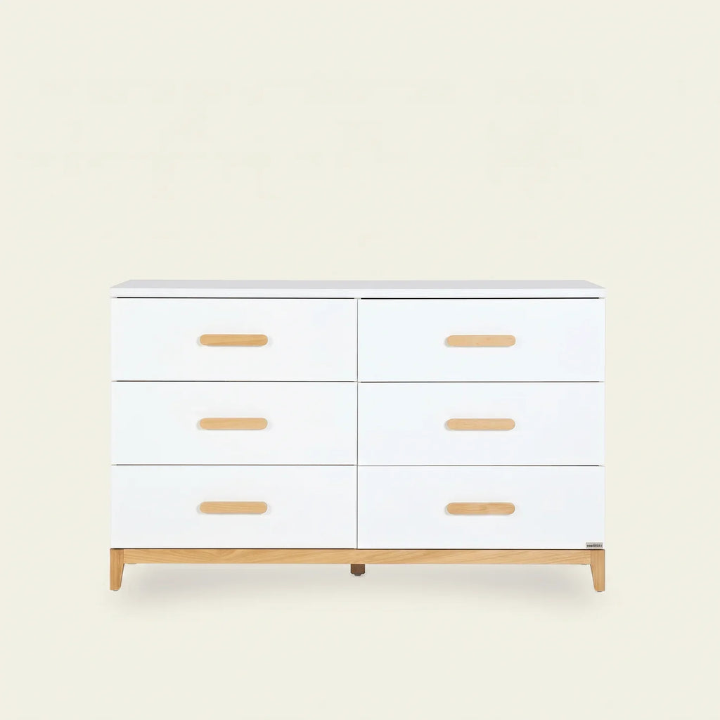 6-drawer Dresser - White/Natural U8113