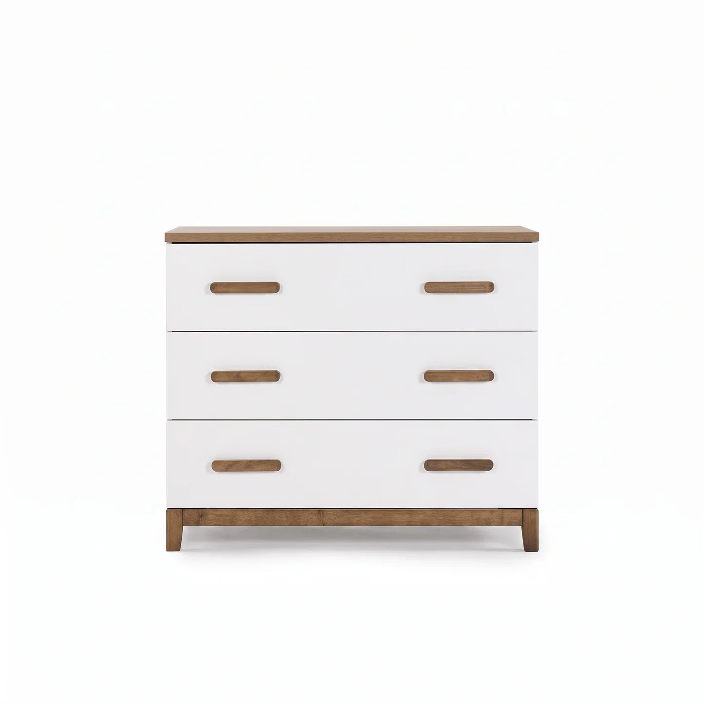 3-Drawer Dresser - White/Walnut H635