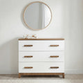 3-Drawer Dresser - White/Walnut H635