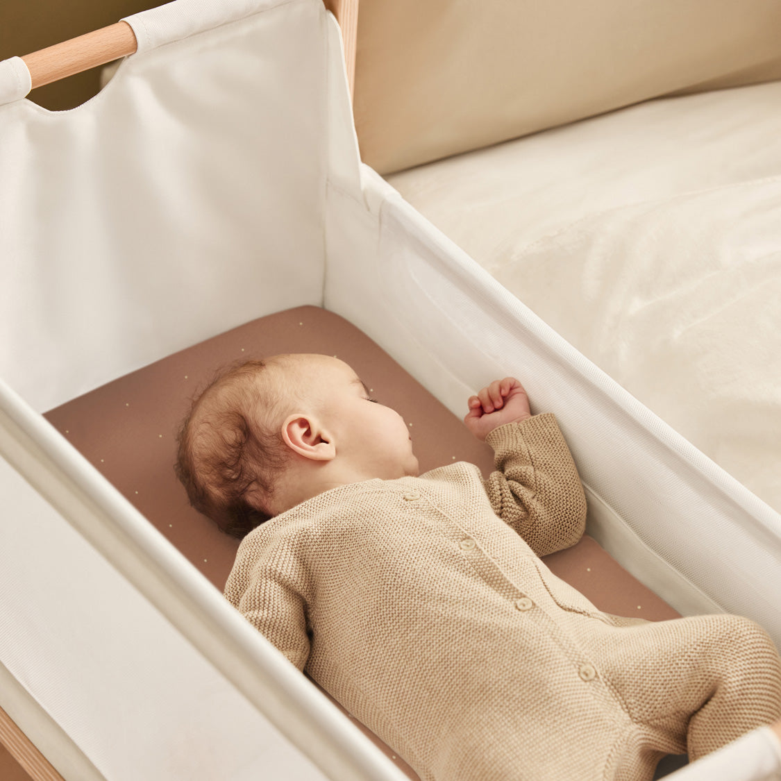 Blush Dot Fitted Sheets for Bassinet - 2 Pack M932