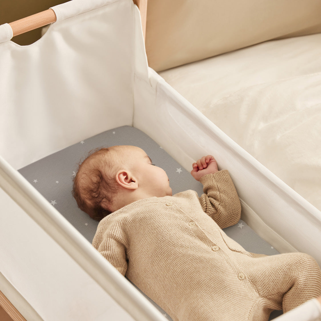 Fitted Sheets for Bassinet 2 Pack - Gray Star R763