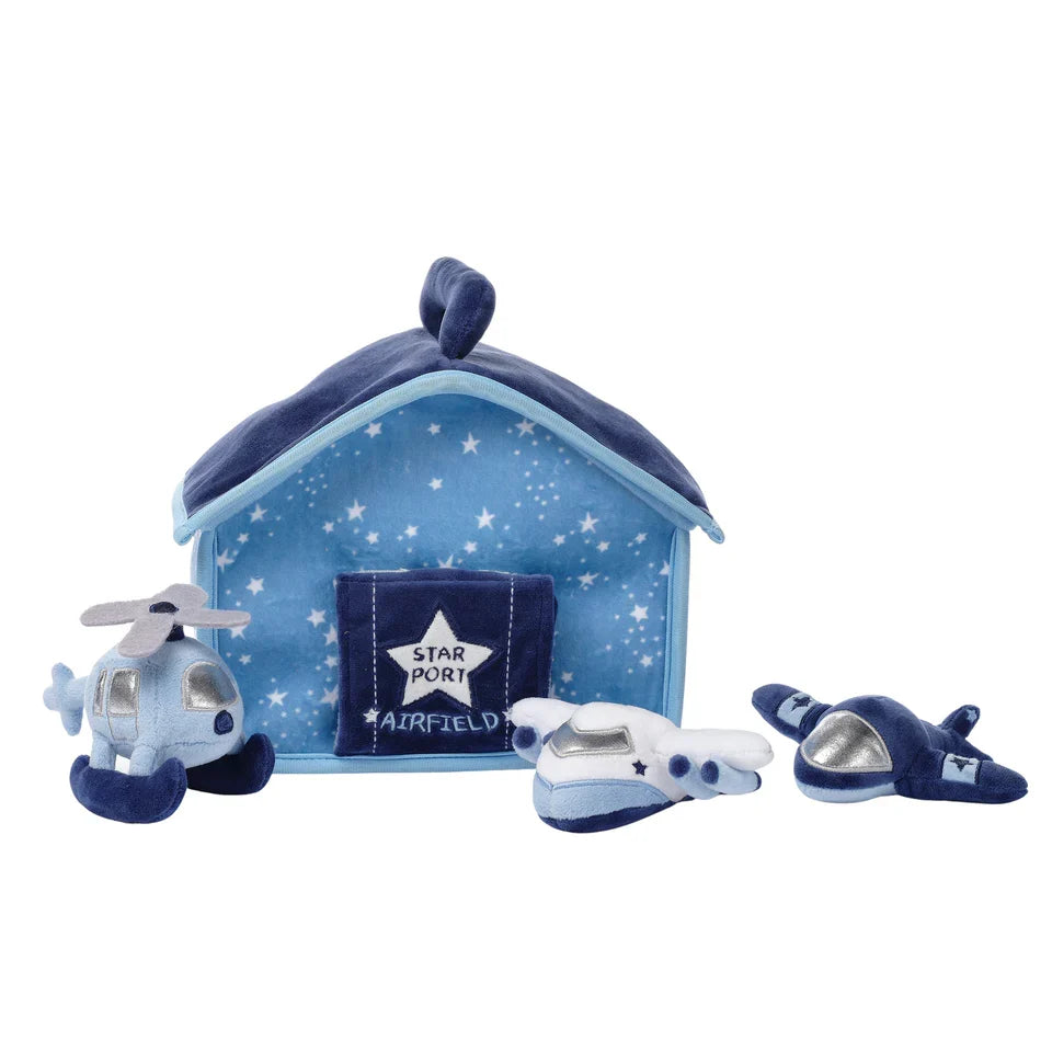 Interactive Airplane Plush Play Set with Stuffed Toys C1368