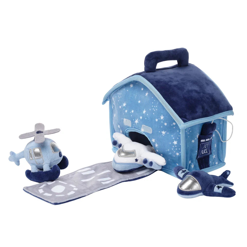 Interactive Airplane Plush Play Set with Stuffed Toys C1368
