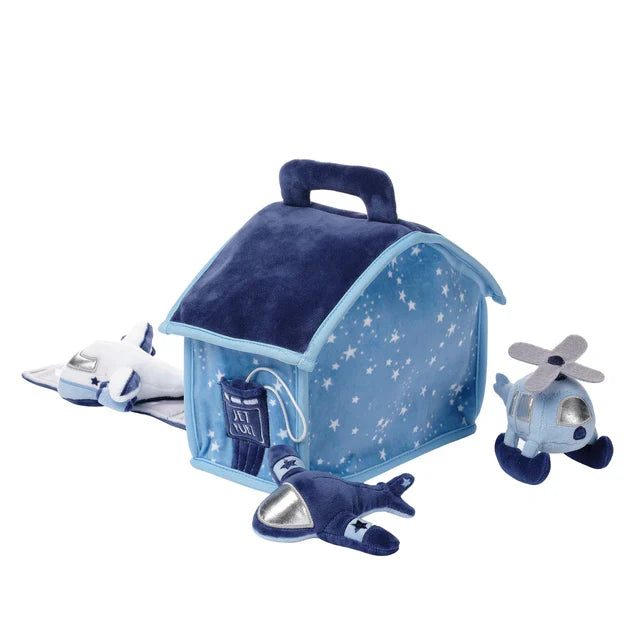Interactive Airplane Plush Play Set with Stuffed Toys C1368