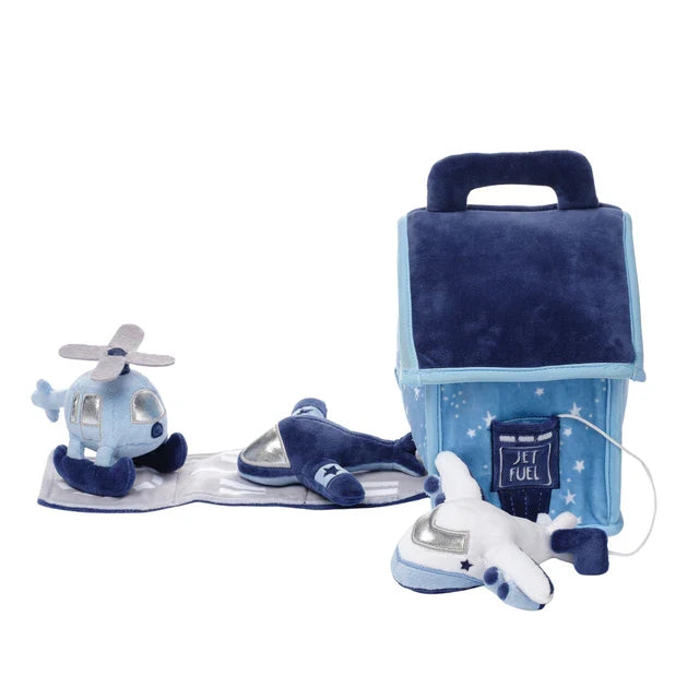 Interactive Airplane Plush Play Set with Stuffed Toys C1368