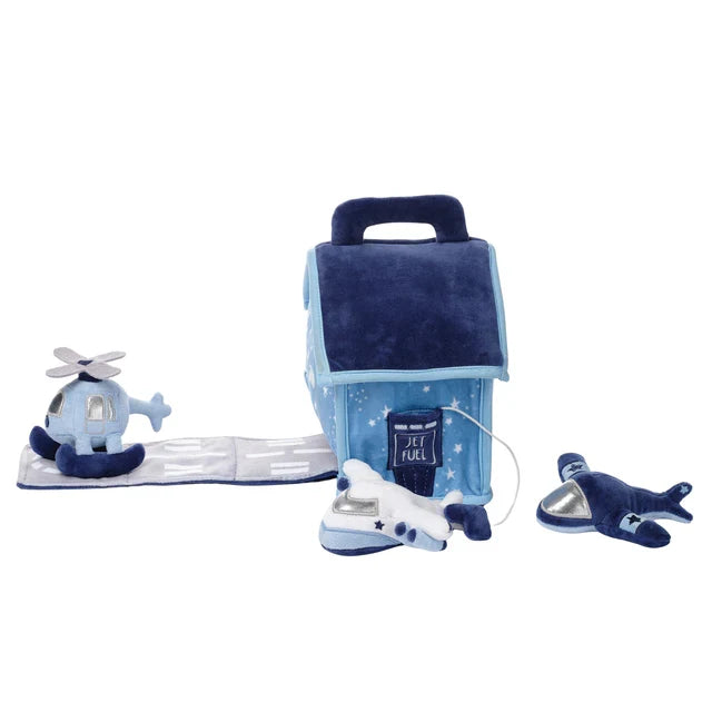 Interactive Airplane Plush Play Set with Stuffed Toys C1368