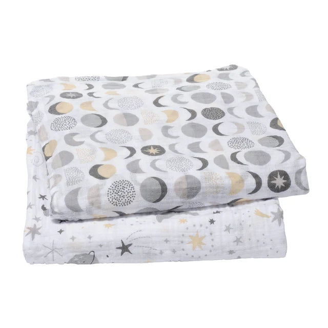 Cotton Muslin Swaddle Blankets 2-Pack G80378