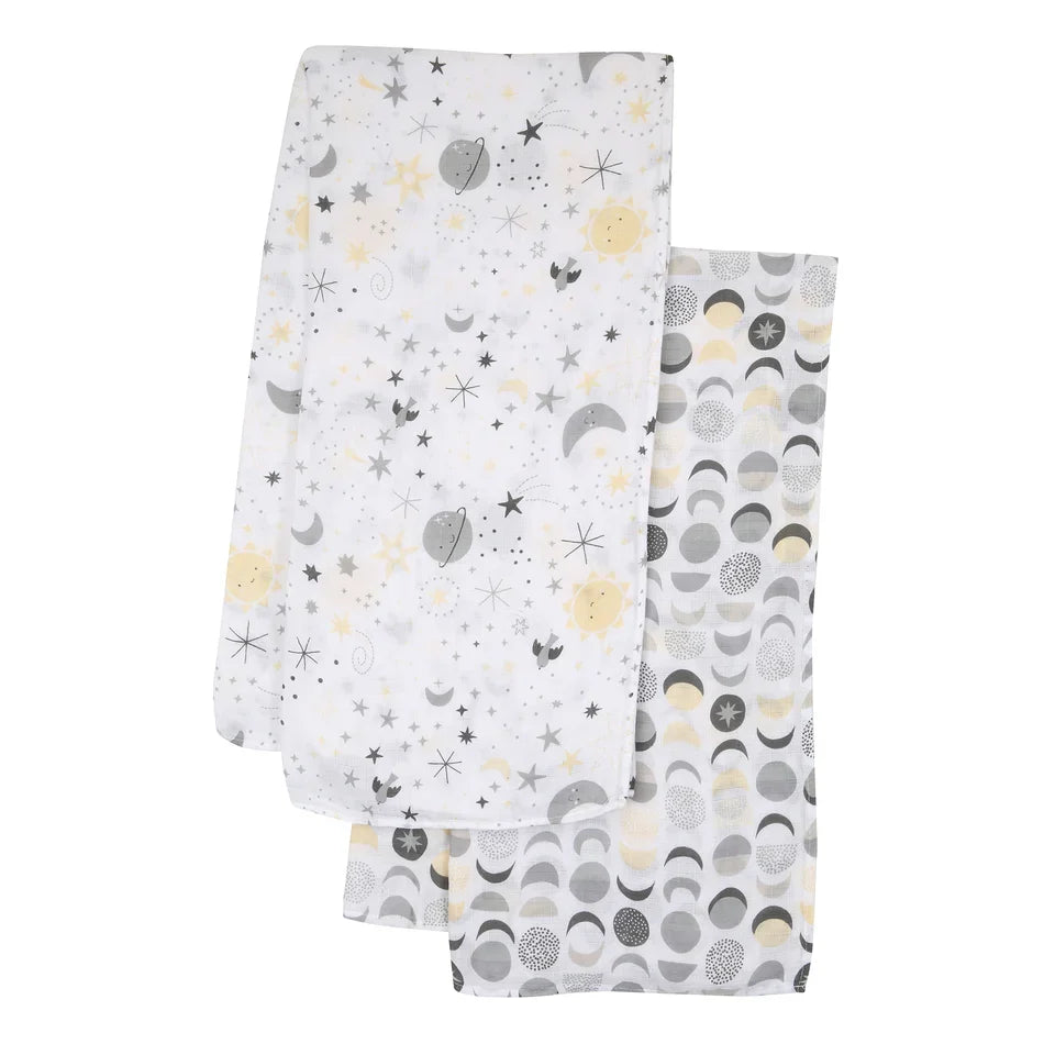 Cotton Muslin Swaddle Blankets 2-Pack G80378