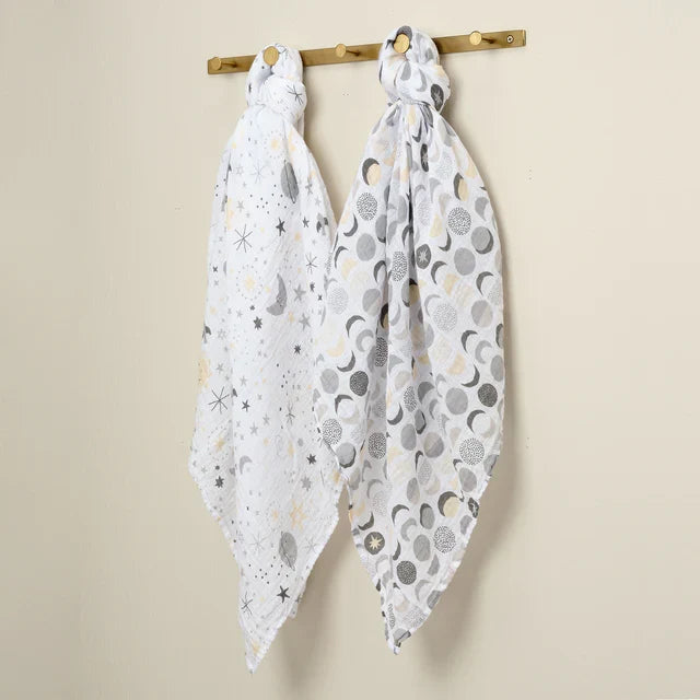 Cotton Muslin Swaddle Blankets 2-Pack G80378