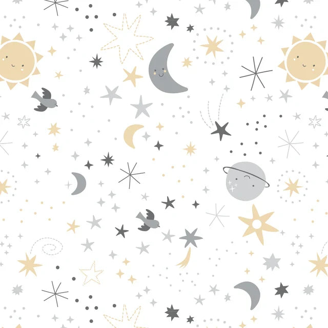 Celestial Microfiber Baby Fitted Crib Sheet R51594