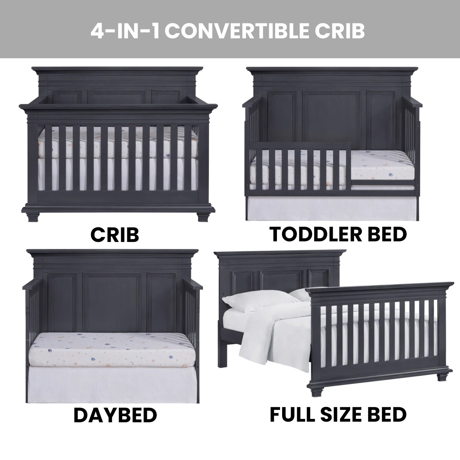 Convertible Crib 4-in-1 V4174