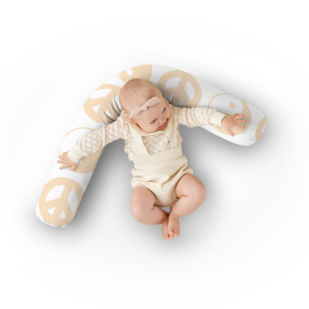 White Yin Yang Support Pillow J8841