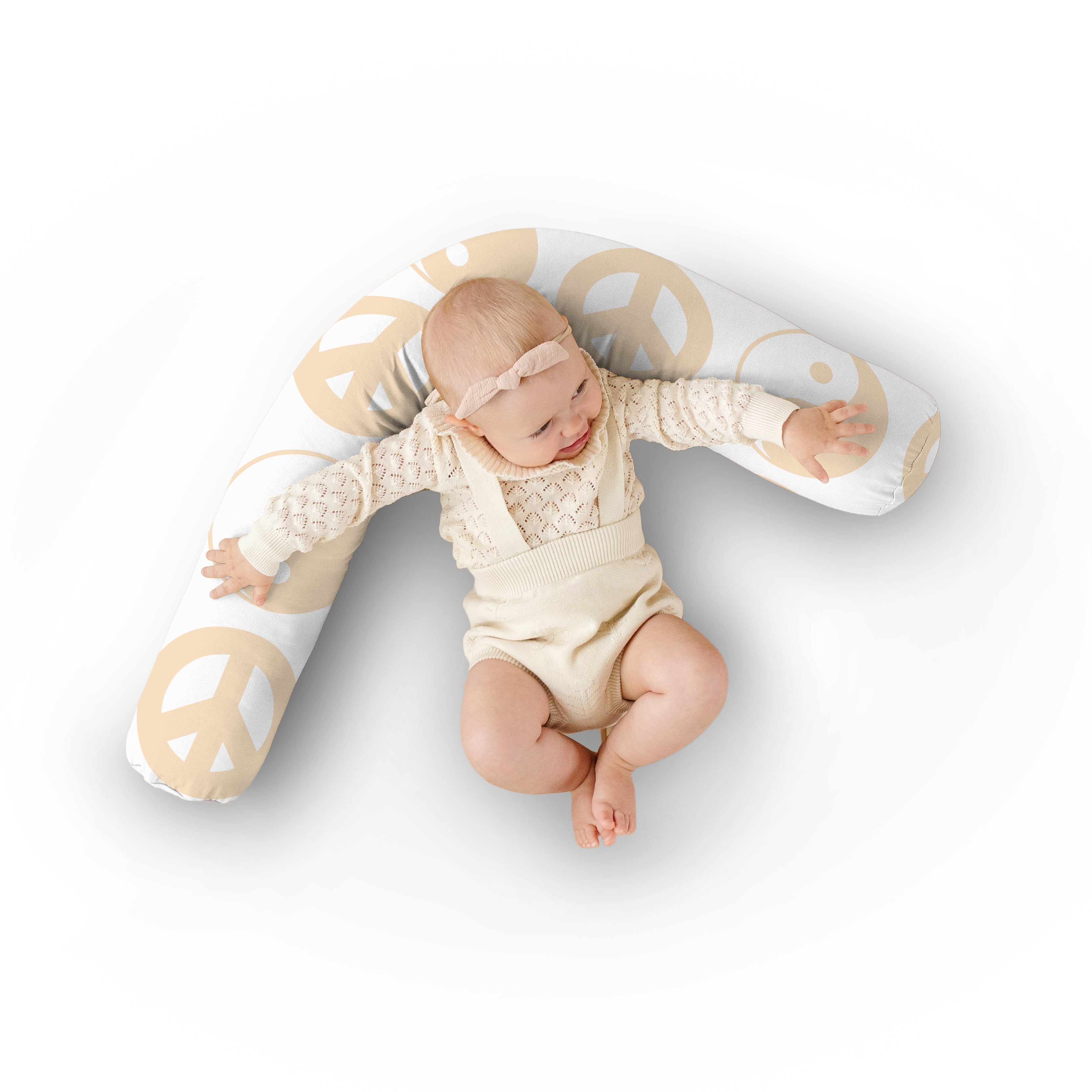 White Yin Yang Support Pillow J8841