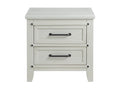 Rustic White Night Stand N5802