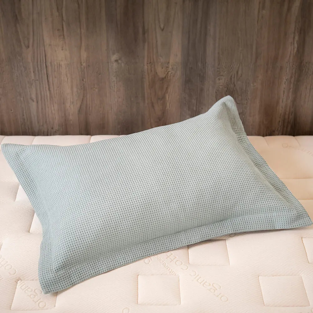 Organic Cotton Waffle Duvet Cover & Sham Set K930042