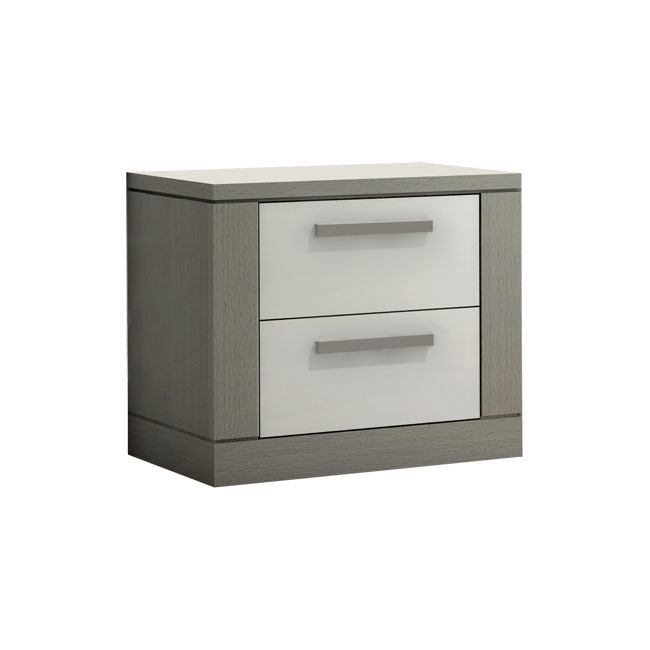 Nightstand in Elephant Grey and White Y20334