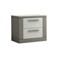 Nightstand in Elephant Grey and White Y20334